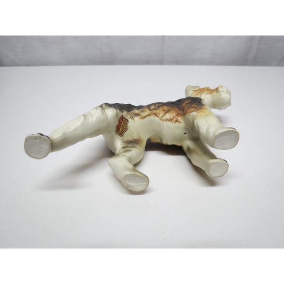 Vintage Ceramic Ucagco Japan Wire Fox Terrier Dog Figurine - Picture 6 of 7